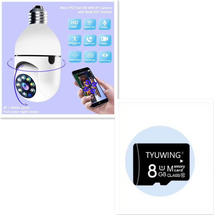 WiFi CAMERA 1080P Bulb 4X Zoom Camera E27 Home 5GWiFi Alarm Monitor - My Store